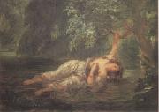 Eugene Delacroix The Death of Ophelia (mk05) USA oil painting artist